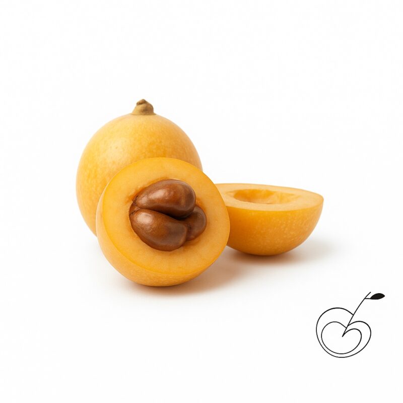 Nísperos frescos de temporada, ricos en fibra, antioxidantes y con alto contenido en potasio, ideales para consumir al natural o en postres.