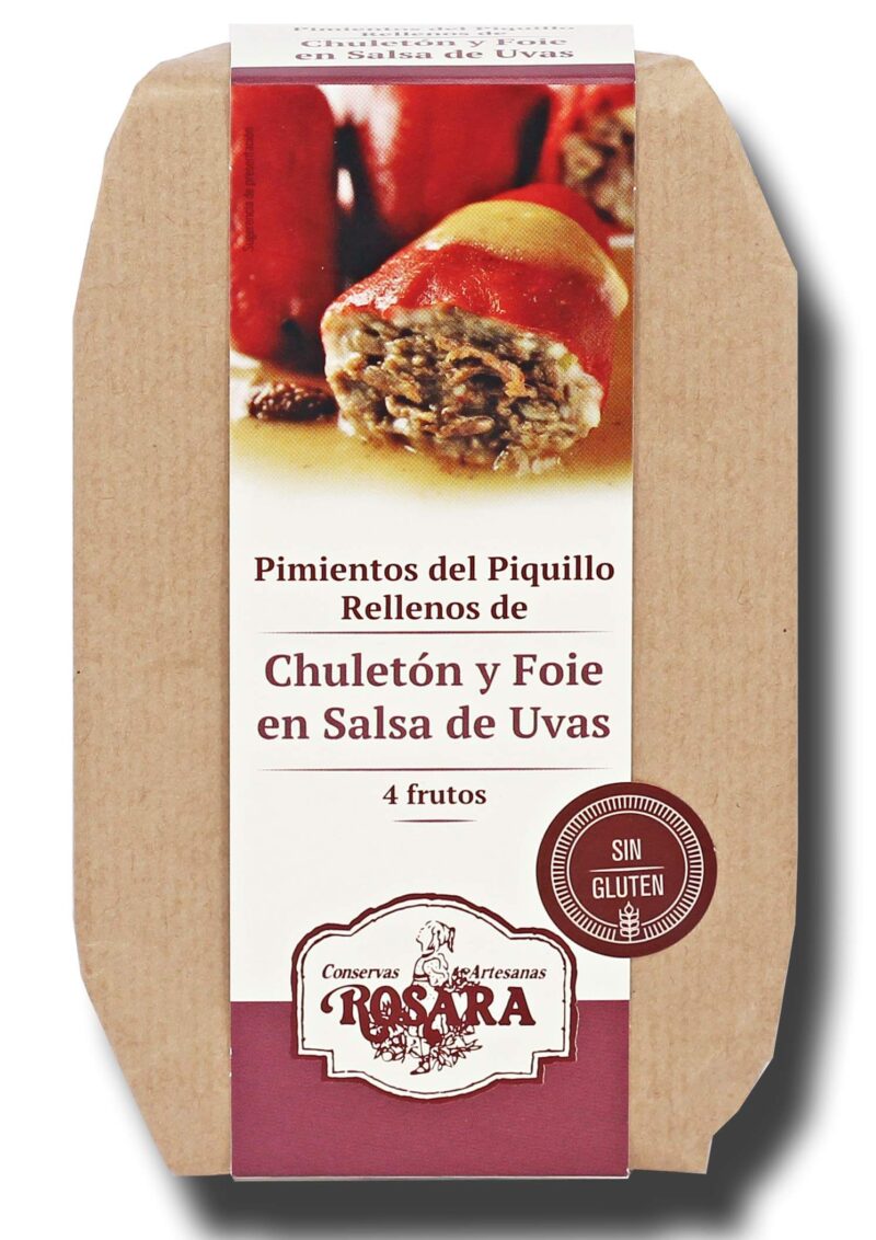 Pimientos rellenos de chuletón y foie en salsa de uvas Fruta a domicilio online en Madrid 2