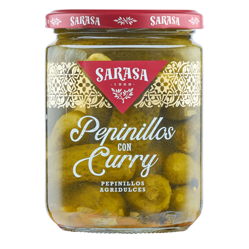 Pepinillos con curry