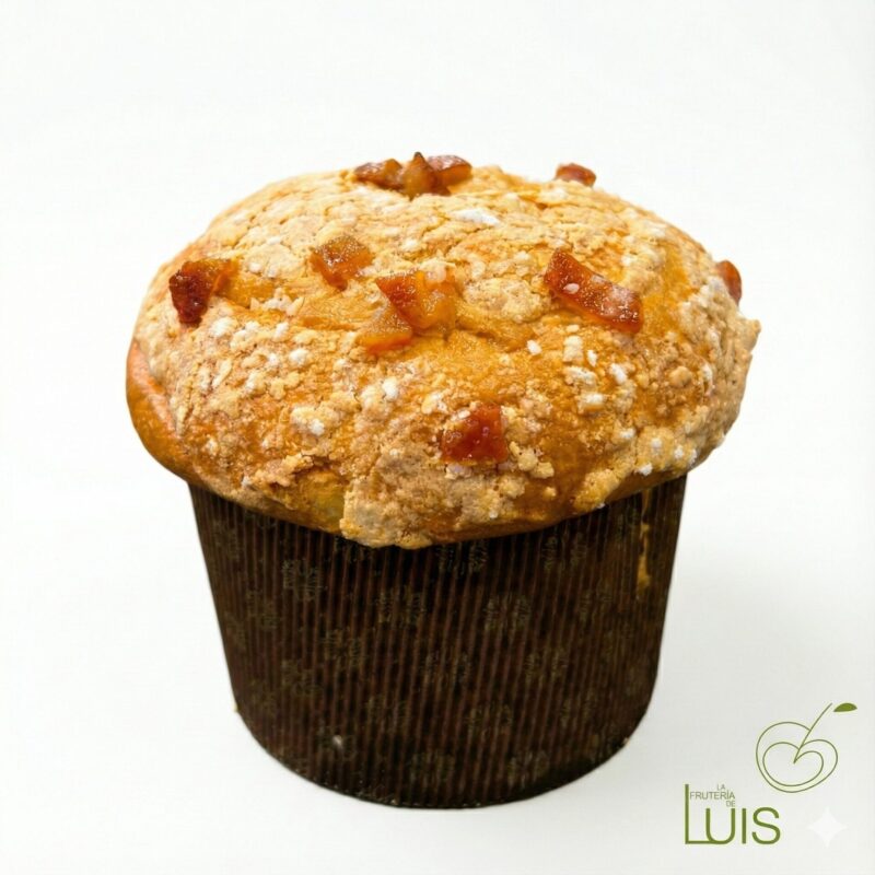 panettone naranja pasas y ron artesanal La Frutería de Luis