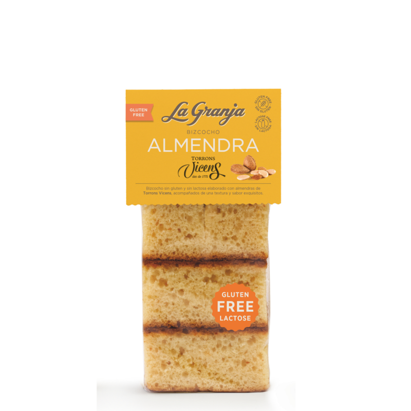 Bizcocho de almendras sin gluten y sin lactosa Torrons Vicens