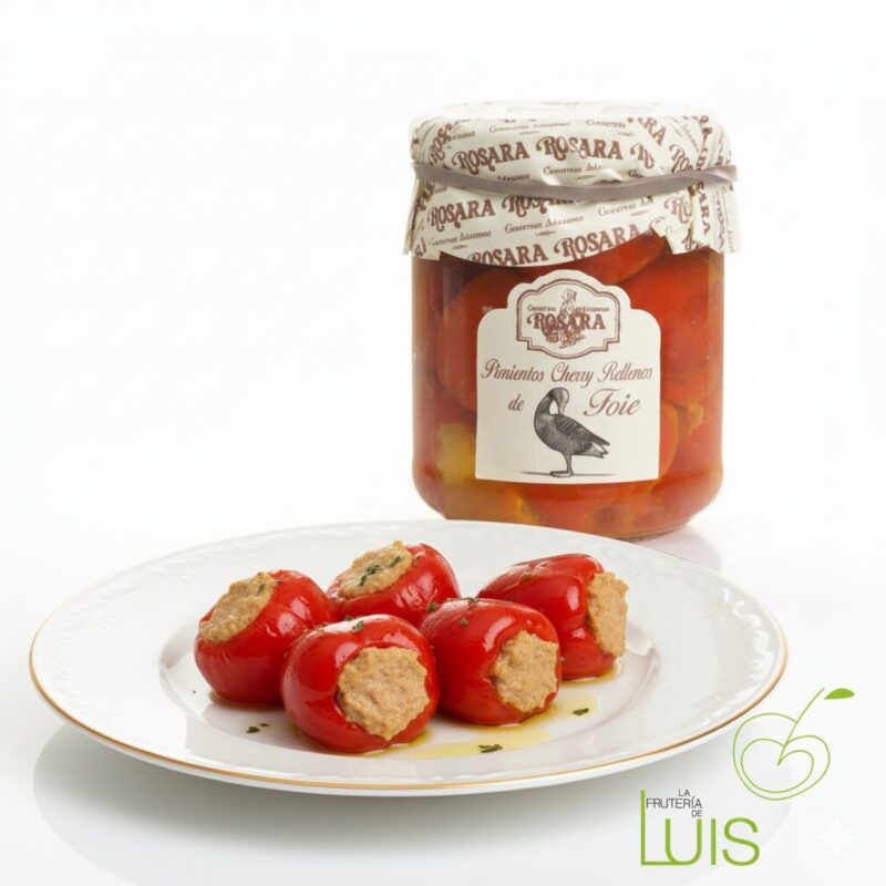 pimiento cherry relleno de foie